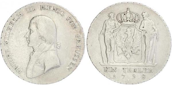 1 Талер Королівство Пруссія (1701-1918) Срібло Фрідрих Вільгельм III, король Пруссії  (1770 -1840)