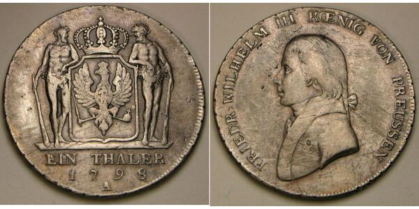 1 Талер Королівство Пруссія (1701-1918) Срібло Фрідрих Вільгельм III, король Пруссії  (1770 -1840)
