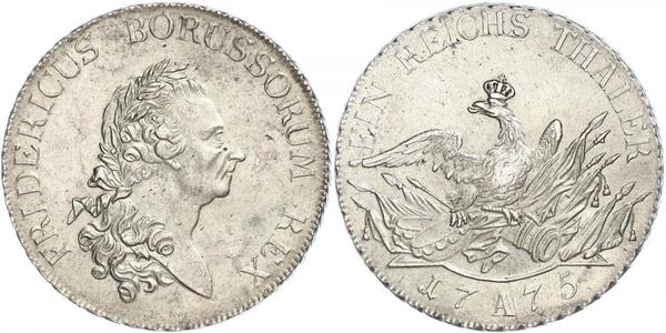 1 Талер Королівство Пруссія (1701-1918) Срібло Фрідріх II (король Пруссії) (1712 – 1786)