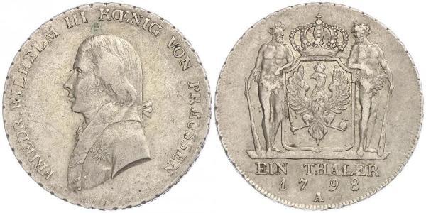 1 Талер Королівство Пруссія (1701-1918) Срібло Фрідрих Вільгельм III, король Пруссії  (1770 -1840)