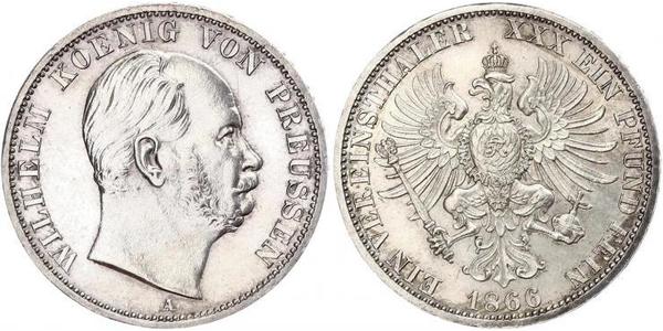 1 Талер Королівство Пруссія (1701-1918) Срібло Wilhelm I, German Emperor (1797-1888)