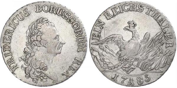 1 Талер Королівство Пруссія (1701-1918) Срібло Фрідріх II (король Пруссії) (1712 – 1786)
