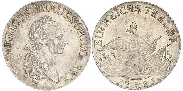 1 Талер Королівство Пруссія (1701-1918) Срібло Фрідріх II (король Пруссії) (1712 – 1786)
