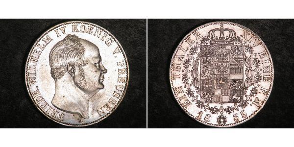 1 Талер Королівство Пруссія (1701-1918) Срібло Фрідріх Вільгельм IV (1795 - 1861)