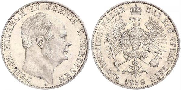 1 Талер Королівство Пруссія (1701-1918) Срібло Фрідріх Вільгельм IV (1795 - 1861)