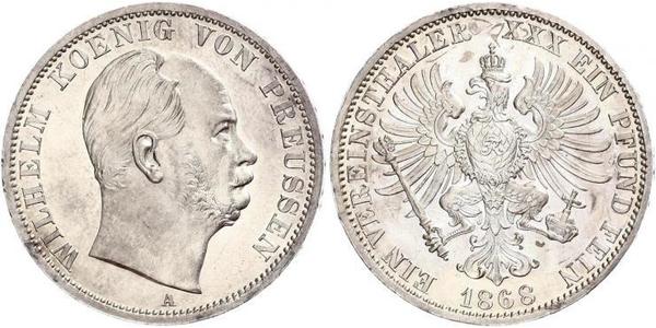 1 Талер Королівство Пруссія (1701-1918) Срібло Wilhelm I, German Emperor (1797-1888)