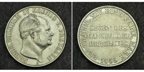 1 Талер Королівство Пруссія (1701-1918) Срібло Фрідріх Вільгельм IV (1795 - 1861)