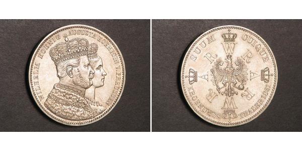 1 Талер Королівство Пруссія (1701-1918) Срібло Wilhelm I, German Emperor (1797-1888)