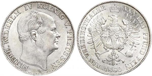 1 Талер Королівство Пруссія (1701-1918) Срібло Фрідріх Вільгельм IV (1795 - 1861)