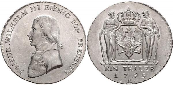1 Талер Королівство Пруссія (1701-1918) Срібло Фрідрих Вільгельм III, король Пруссії  (1770 -1840)