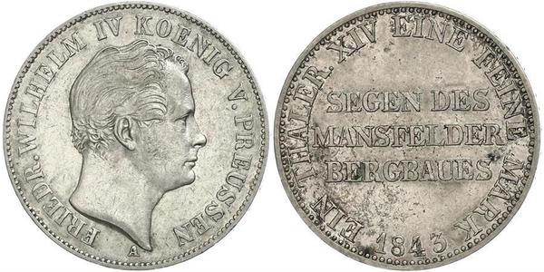 1 Талер Королівство Пруссія (1701-1918) Срібло Фрідріх Вільгельм IV (1795 - 1861)