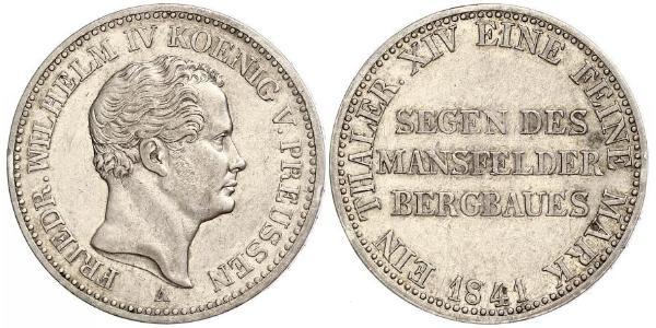 1 Талер Королівство Пруссія (1701-1918) Срібло Фрідріх Вільгельм IV (1795 - 1861)