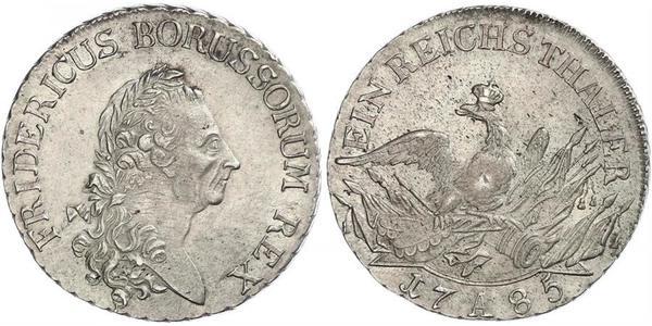 1 Талер Королівство Пруссія (1701-1918) Срібло Фрідріх II (король Пруссії) (1712 – 1786)