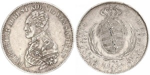 1 Талер Королівство Саксонія (1806 - 1918) Срібло Фрідріх Август І Саксонський