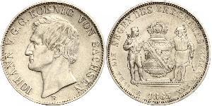 1 Талер Королівство Саксонія (1806 - 1918) Срібло John of Saxony
