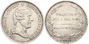 1 Талер Королівство Саксонія (1806 - 1918) Срібло Фрідріх Август І Саксонський