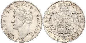 1 Талер Королівство Саксонія (1806 - 1918) Срібло John of Saxony