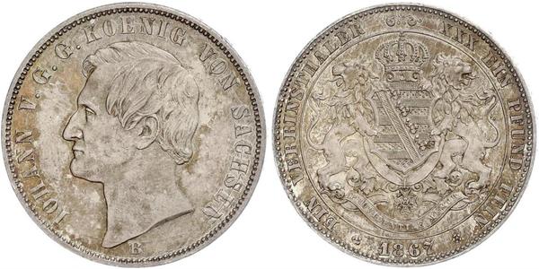 1 Талер Королівство Саксонія (1806 - 1918) Срібло John of Saxony