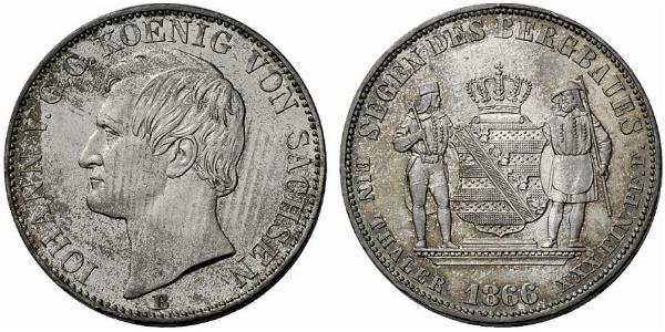 1 Талер Королівство Саксонія (1806 - 1918) Срібло John of Saxony
