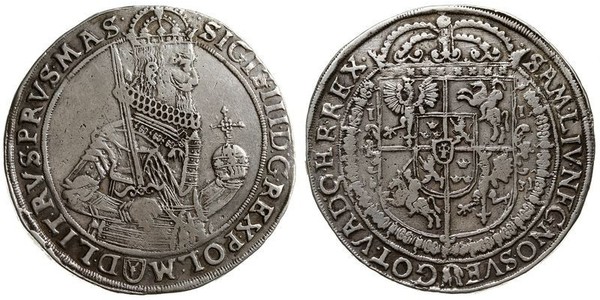 1 Талер Річ Посполита (1569-1795) Срібло Сигизмунд III