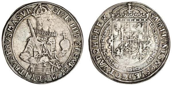 1 Талер Річ Посполита (1569-1795) Срібло Сигизмунд III
