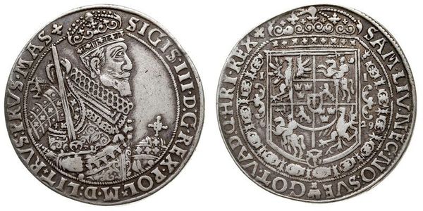 1 Талер Річ Посполита (1569-1795) Срібло Сигизмунд III