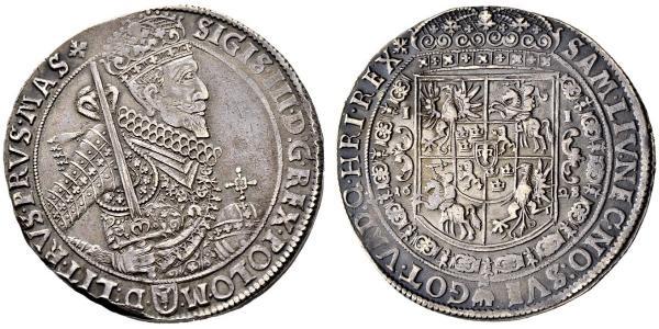 1 Талер Річ Посполита (1569-1795) Срібло Сигизмунд III
