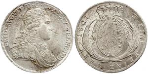 1 Талер Саксонія (курфюрство) (1356 - 1806) Срібло Фрідріх Август І Саксонський