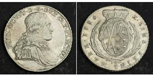 1 Талер Саксонія (курфюрство) (1356 - 1806) Срібло Фрідріх Август І Саксонський
