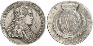 1 Талер Саксонія (курфюрство) (1356 - 1806) Срібло Фрідріх Август І Саксонський