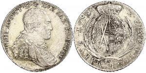 1 Талер Саксонія (курфюрство) (1356 - 1806) Срібло Фрідріх Август І Саксонський