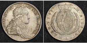 1 Талер Саксонія (курфюрство) (1356 - 1806) Срібло Фрідріх Август І Саксонський