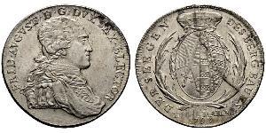 1 Талер Саксонія (курфюрство) (1356 - 1806) Срібло Фрідріх Август І Саксонський