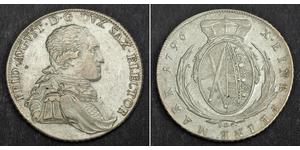 1 Талер Саксонія (курфюрство) (1356 - 1806) Срібло Фрідріх Август І Саксонський