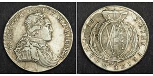 1 Талер Саксонія (курфюрство) (1356 - 1806) Срібло Фрідріх Август І Саксонський