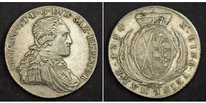 1 Талер Саксонія (курфюрство) (1356 - 1806) Срібло Фрідріх Август І Саксонський