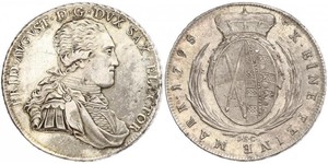 1 Талер Саксонія (курфюрство) (1356 - 1806) Срібло Фрідріх Август І Саксонський