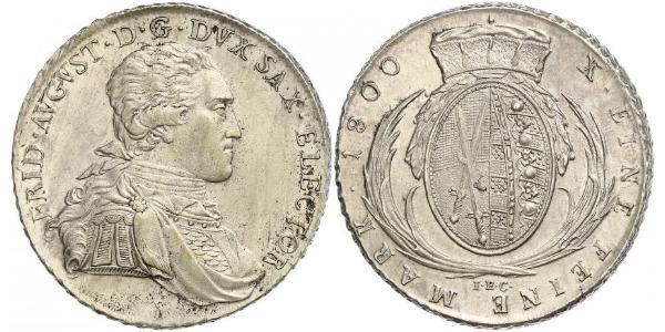 1 Талер Саксонія (курфюрство) (1356 - 1806) Срібло Фрідріх Август І Саксонський