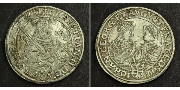 1 Талер Саксонія (курфюрство) (1356 - 1806) Срібло Крістіан II (курфюрст Саксонії)