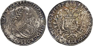 1 Талер Священна Римська імперія (962-1806) Срібло Ferdinand III, Holy Roman Emperor (1608-1657)