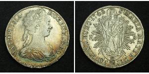 1 Талер Священна Римська імперія (962-1806) Срібло Maria Theresa of Austria (1717 - 1780)