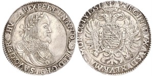 1 Талер Священна Римська імперія (962-1806) Срібло Ferdinand III, Holy Roman Emperor (1608-1657)