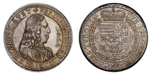 1 Талер Священна Римська імперія (962-1806) Срібло Ferdinand Charles, Archduke of Austria
