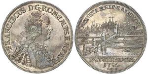 1 Талер Священна Римська імперія (962-1806) Срібло Francis I, Holy Roman Emperor (1708-1765)