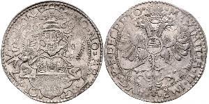 1 Талер Священна Римська імперія (962-1806) Срібло Максиміліан II Габсбург(1527- 1576)