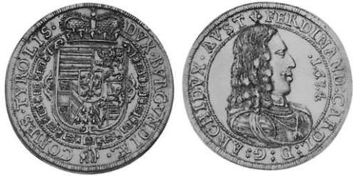 1 Талер Священна Римська імперія (962-1806) Срібло Ferdinand Charles, Archduke of Austria