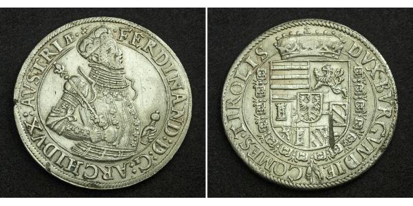 1 Талер Священна Римська імперія (962-1806) Срібло Фердинанд II Габсбург(1578 -1637)