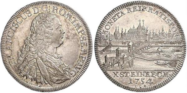 1 Талер Священна Римська імперія (962-1806) Срібло Francis I, Holy Roman Emperor (1708-1765)