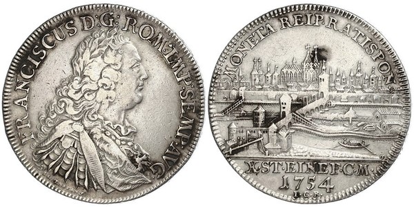 1 Талер Священна Римська імперія (962-1806) Срібло Francis I, Holy Roman Emperor (1708-1765)
