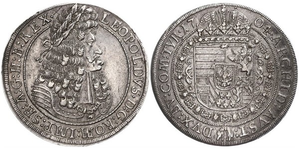 1 Талер Священна Римська імперія (962-1806) Срібло Леопольд I Габсбург(1640-1705)
